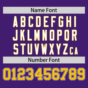 Custom Purple Gold Personalized Half Stripe Design Authentic Baseball Jersey