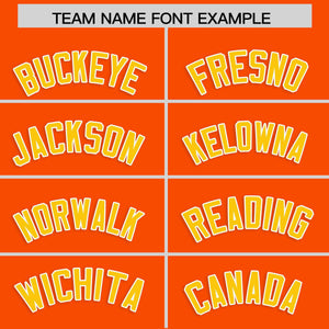 Custom Orange Gold Personalized Classic Authentic Baseball Jersey