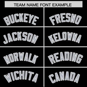 Custom Black Gray Personalized Classic Authentic Baseball Jersey