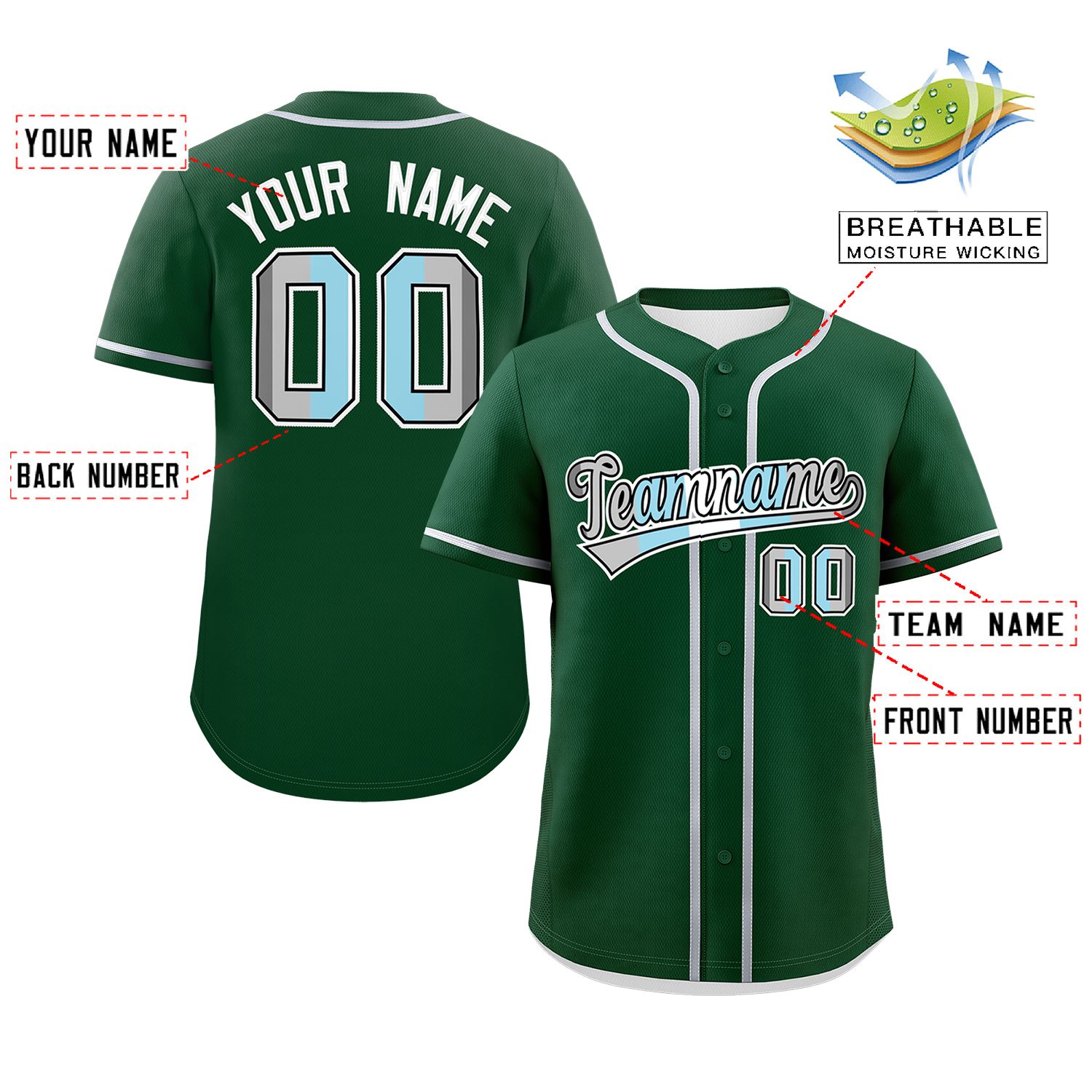 Custom Green Demiboy For Pride Month Classic Style Authentic Baseball Jersey