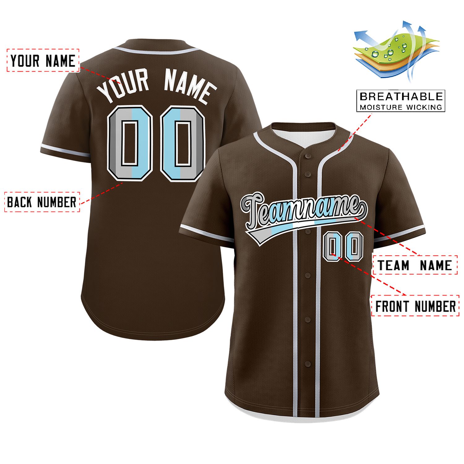 Custom Brown Demiboy For Pride Month Classic Style Authentic Baseball Jersey