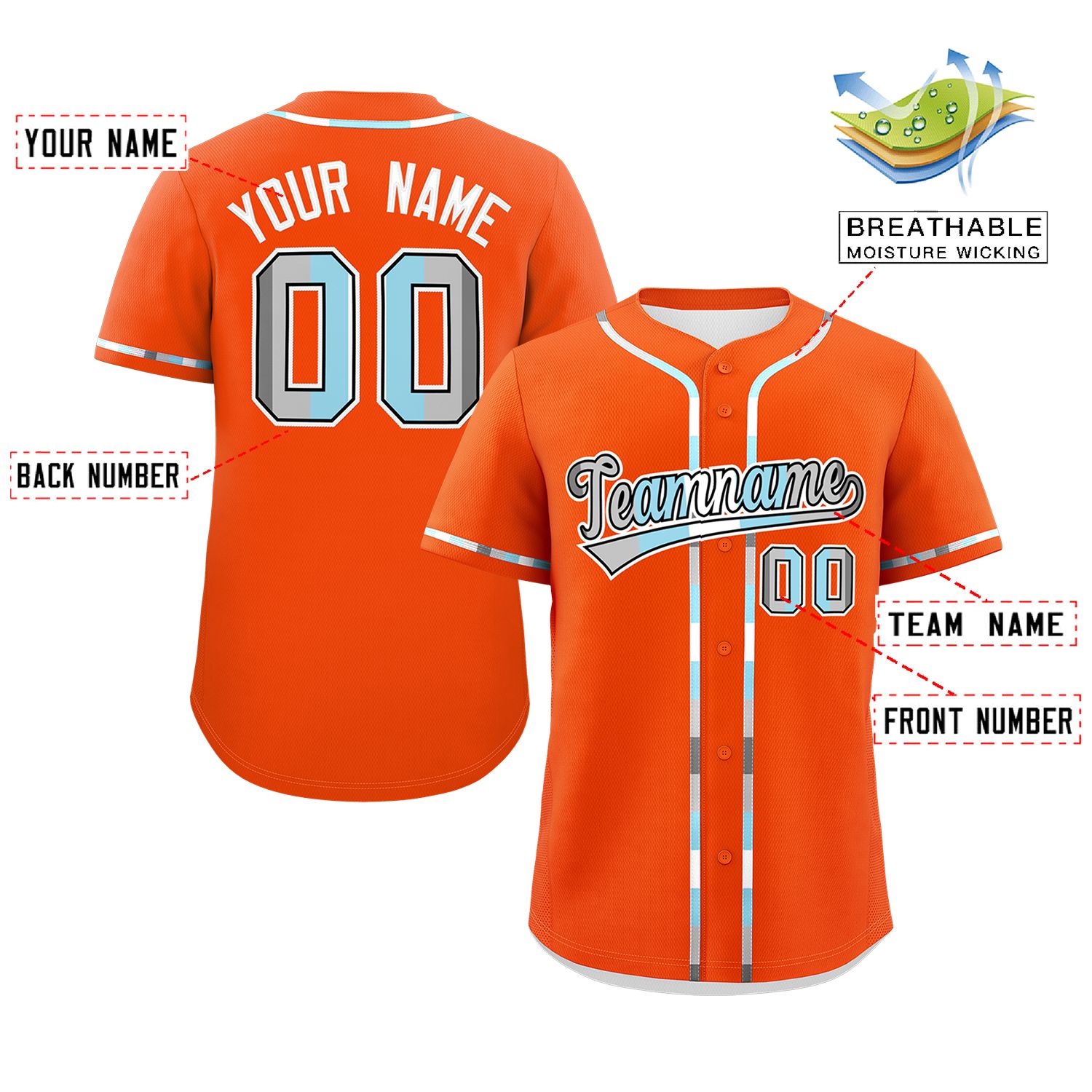Custom Orange Demiboy For Pride Month Classic Style Authentic Baseball Jersey