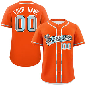 Custom Orange Demiboy For Pride Month Classic Style Authentic Baseball Jersey