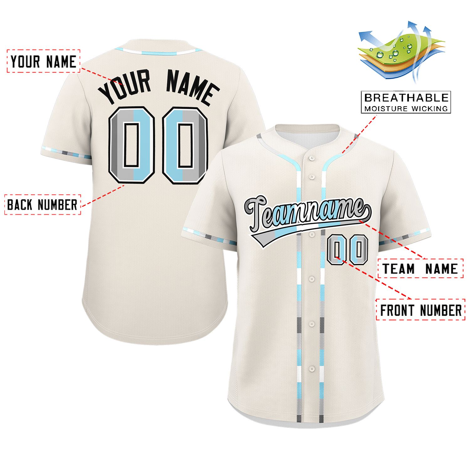 Custom Cream Demiboy For Pride Month Classic Style Authentic Baseball Jersey