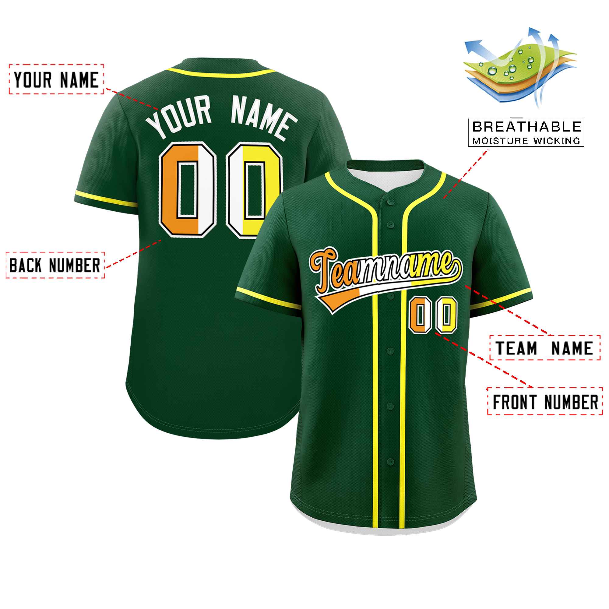 Custom Green Maverique For Pride Month Classic Style Authentic Baseball Jersey