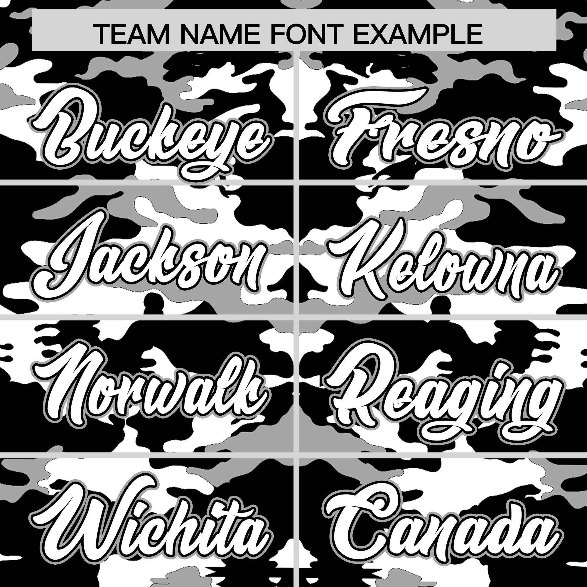 Custom Black White-Gray Personalized Camo Design Authentic Baseball Jersey