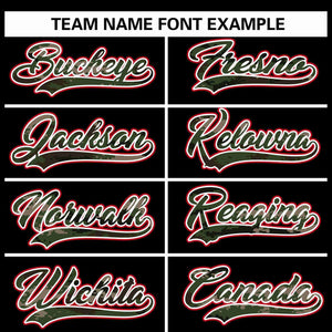 Custom Black Personalized Camo Font Authentic Baseball Jersey