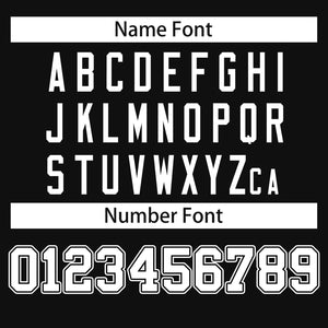 custom black football jersey team name and number font example