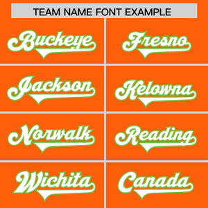 Custom Orange Personalized Classic Authentic Football Jersey