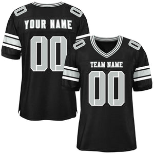 Custom Black Personalized Classic Authentic Football Jersey