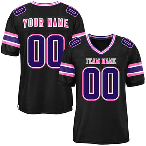 Custom Black Personalized Classic Authentic Football Jersey