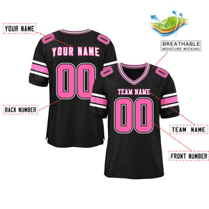 Custom Black Personalized Classic Authentic Football Jersey