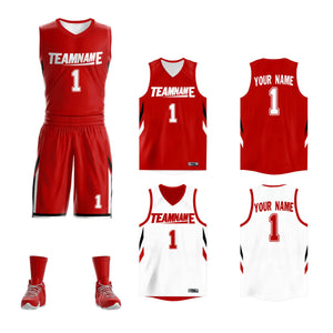 team basketball jerseys reversible