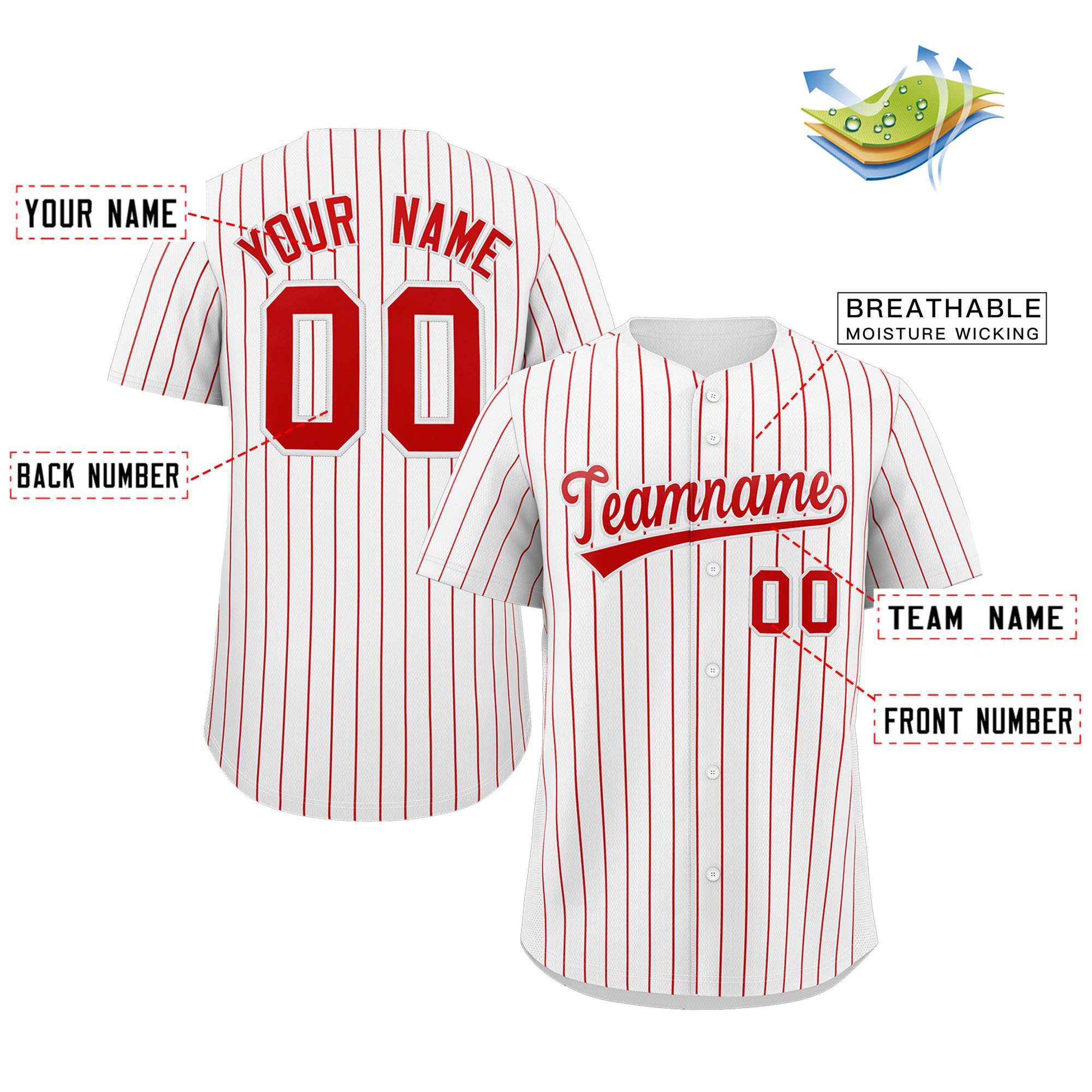 plain striped baseball jerseys name and number font