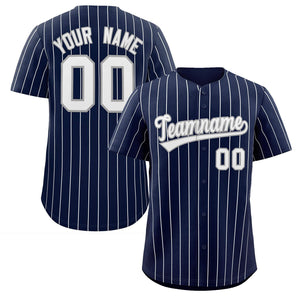 custom white pin stripe baseball jerseys