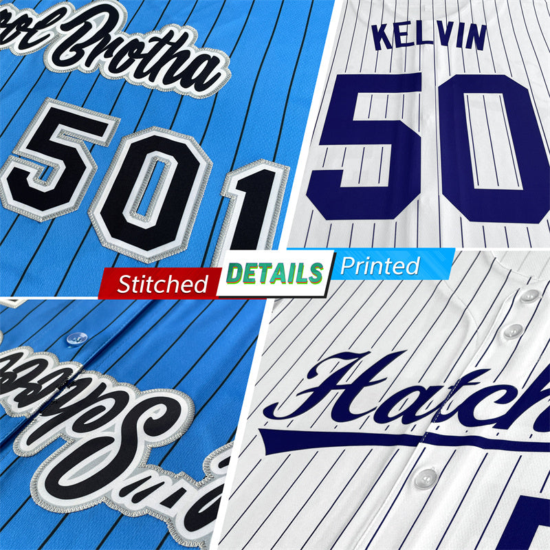 custom pinstripe baseball uniforms