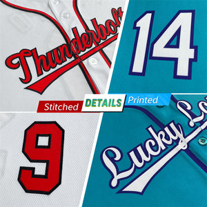 Custom Red Navy-White Solider Classic Style Authentic Baseball Jersey