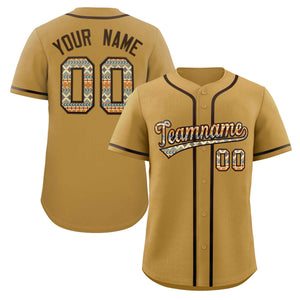 Custom Personalized Baseball Jersey Stitched Ethnic Pattern Name Number Sports Unifrom