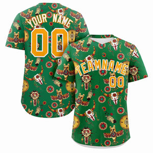 Custom Teal 3D Graffiti Pattern Personalized Design Authentic Baseball Jersey