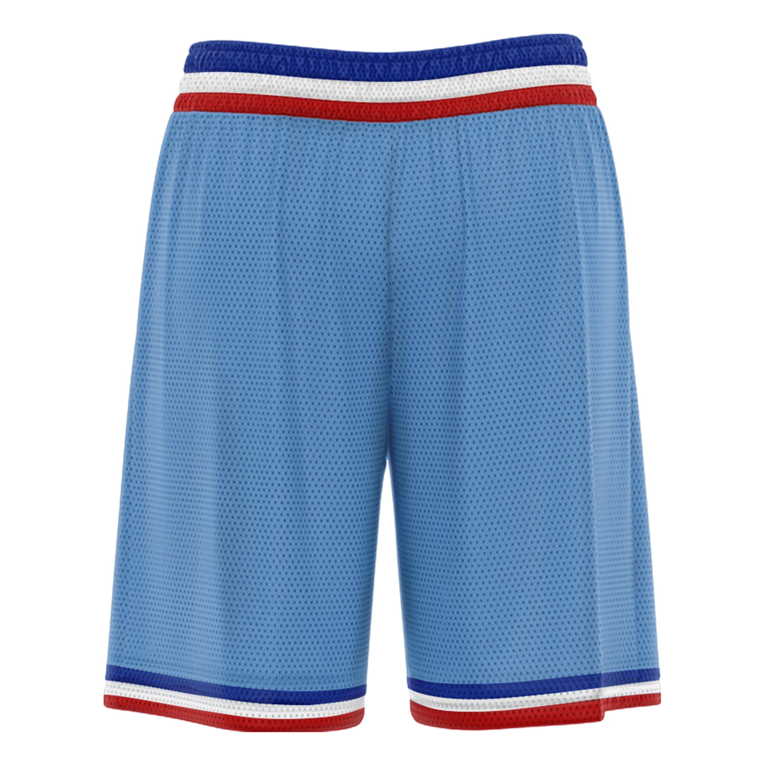 Custom Light Blue White Basketball Shorts