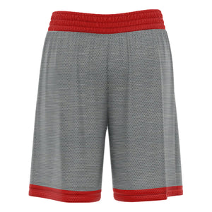 Short de basket gris rouge personnalisé