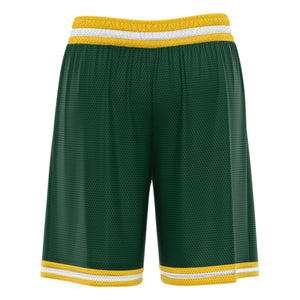 Short de basket-ball jaune vert personnalisé