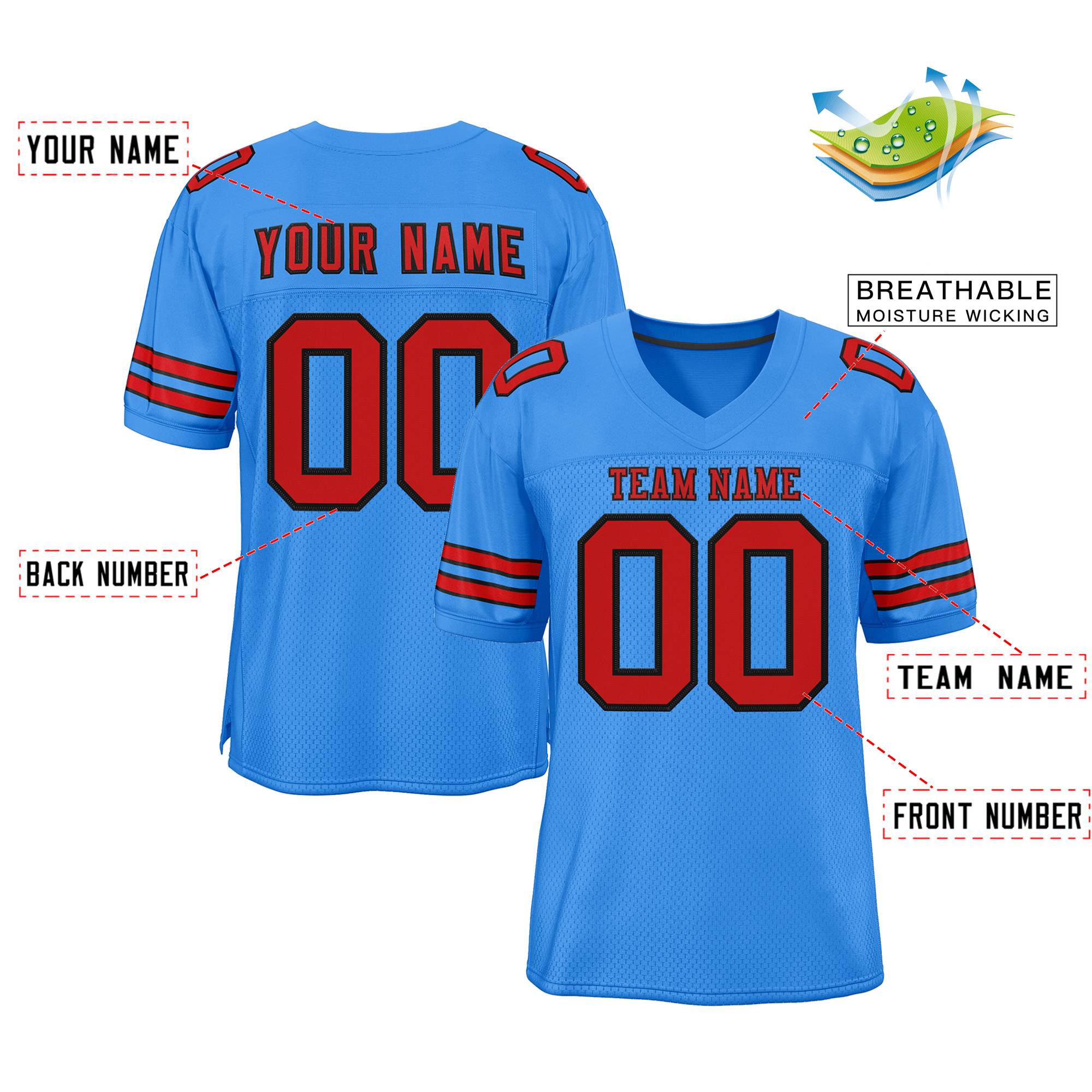 template football jersey