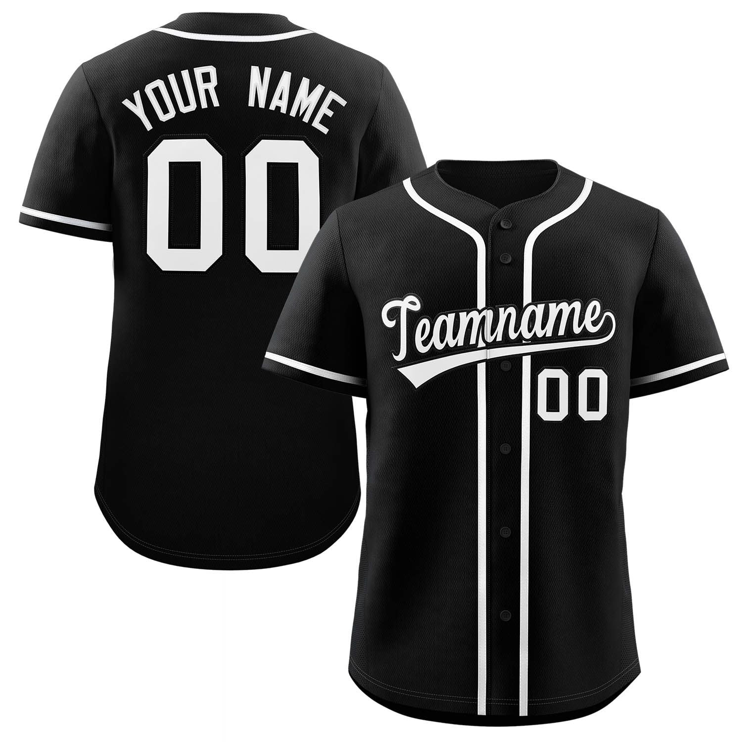 baseball black jersey