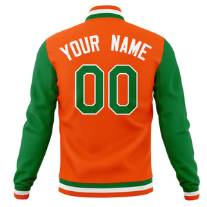 Custom Full-Snap Baseball Coats Personalized Varsity Letterman Jackets with Raglan Sleeves