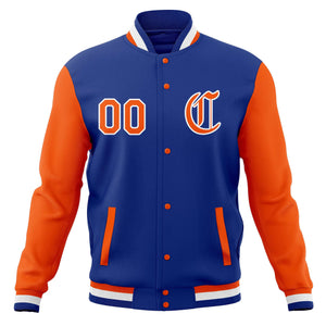 Custom Full-Snap Baseball Coats Personalized Varsity Letterman Jackets with Raglan Sleeves