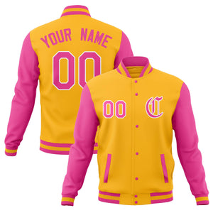 Custom Full-Snap Baseball Coats Personalized Varsity Letterman Jackets with Raglan Sleeves