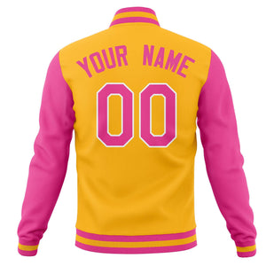 Custom Full-Snap Baseball Coats Personalized Varsity Letterman Jackets with Raglan Sleeves