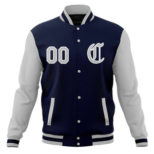 Custom Full-Snap Baseball Coats Personalized Varsity Letterman Jackets with Raglan Sleeves