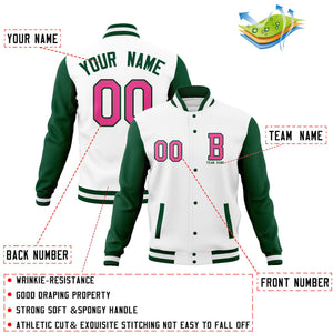 Custom Varsity Letterman Jacket Personalized Stitched Bomber Baseball Coat