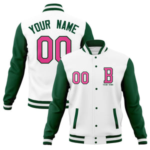 Custom Varsity Letterman Jacket Personalized Stitched Bomber Baseball Coat