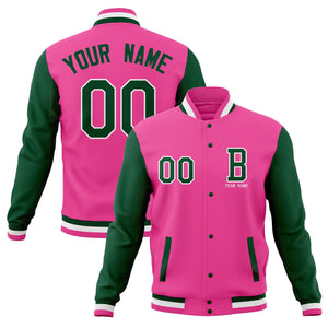 Custom Varsity Letterman Jacket Personalized Stitched Bomber Baseball Coat