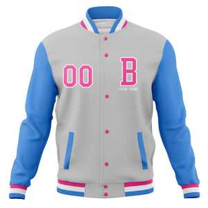 Custom Full-Snap Baseball Varsity Jackets with Personalized Coats