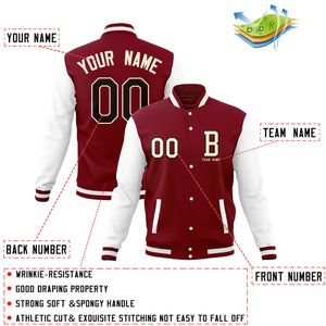 Custom Full-Snap Baseball Varsity Jackets with Personalized Coats