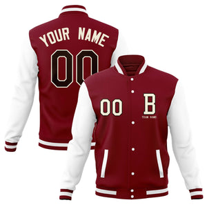 Custom Full-Snap Baseball Varsity Jackets with Personalized Coats