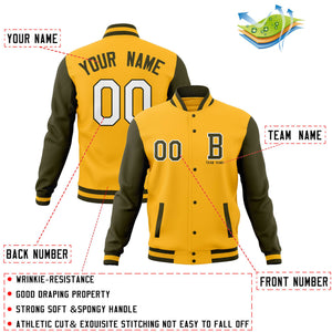 Custom Full-Snap Baseball Varsity Jackets with Personalized Coats