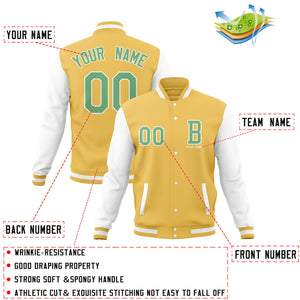 Custom Full-Snap Baseball Varsity Jackets with Personalized Coats