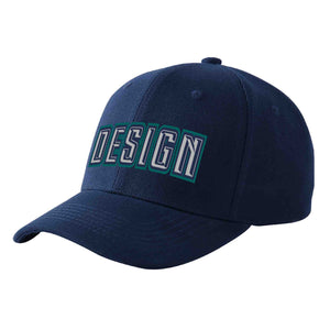 Casquette de baseball courbée personnalisée gris-marine Eaves Sport Design