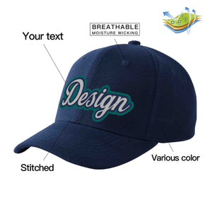 Casquette de baseball courbée personnalisée gris-marine Eaves Sport Design