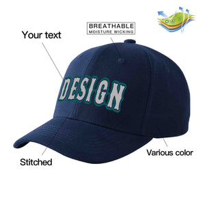 Casquette de baseball courbée personnalisée gris-marine Eaves Sport Design