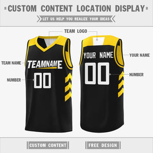 custom black reversible basketball jersey