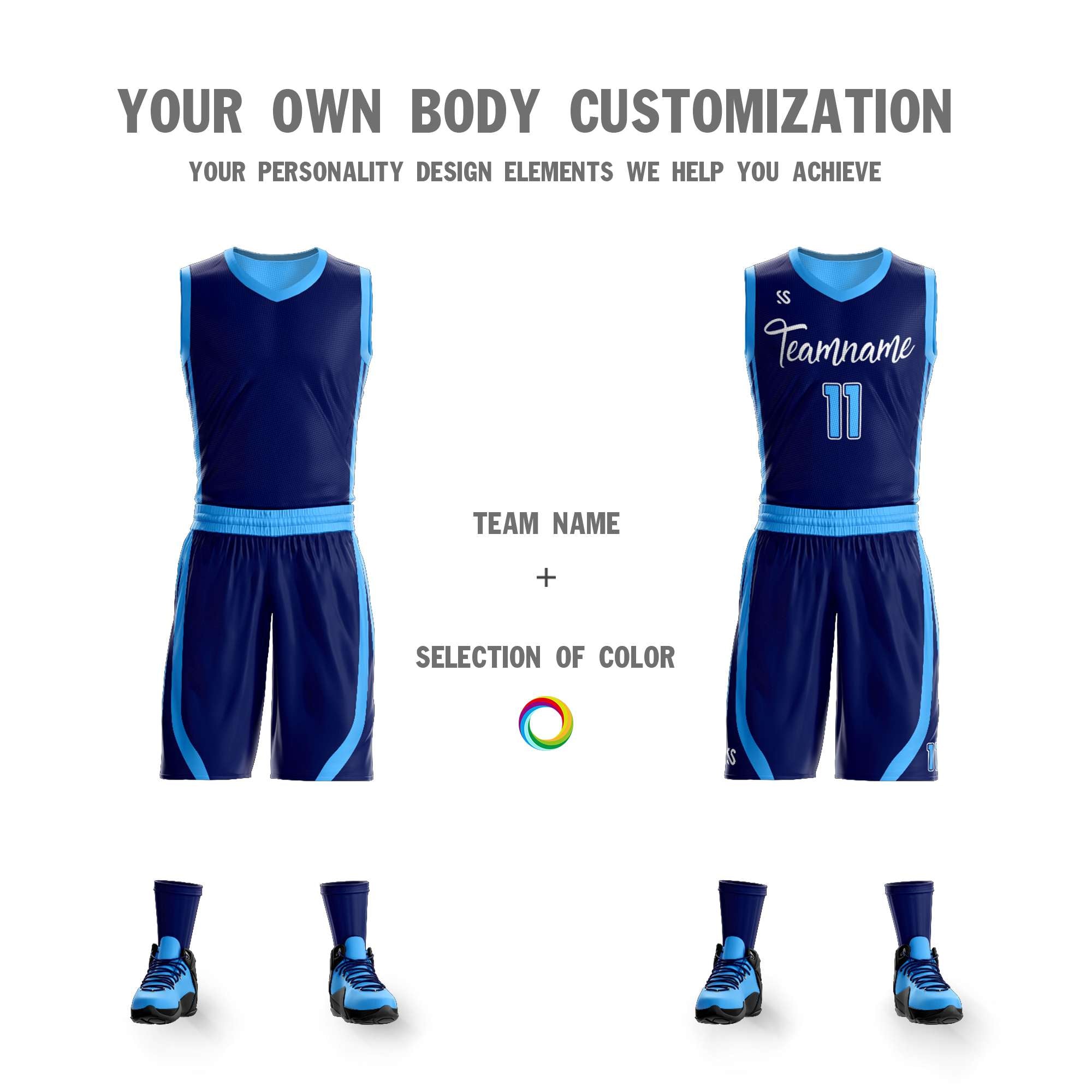 custom reversible basketball jerseys design detail for teams