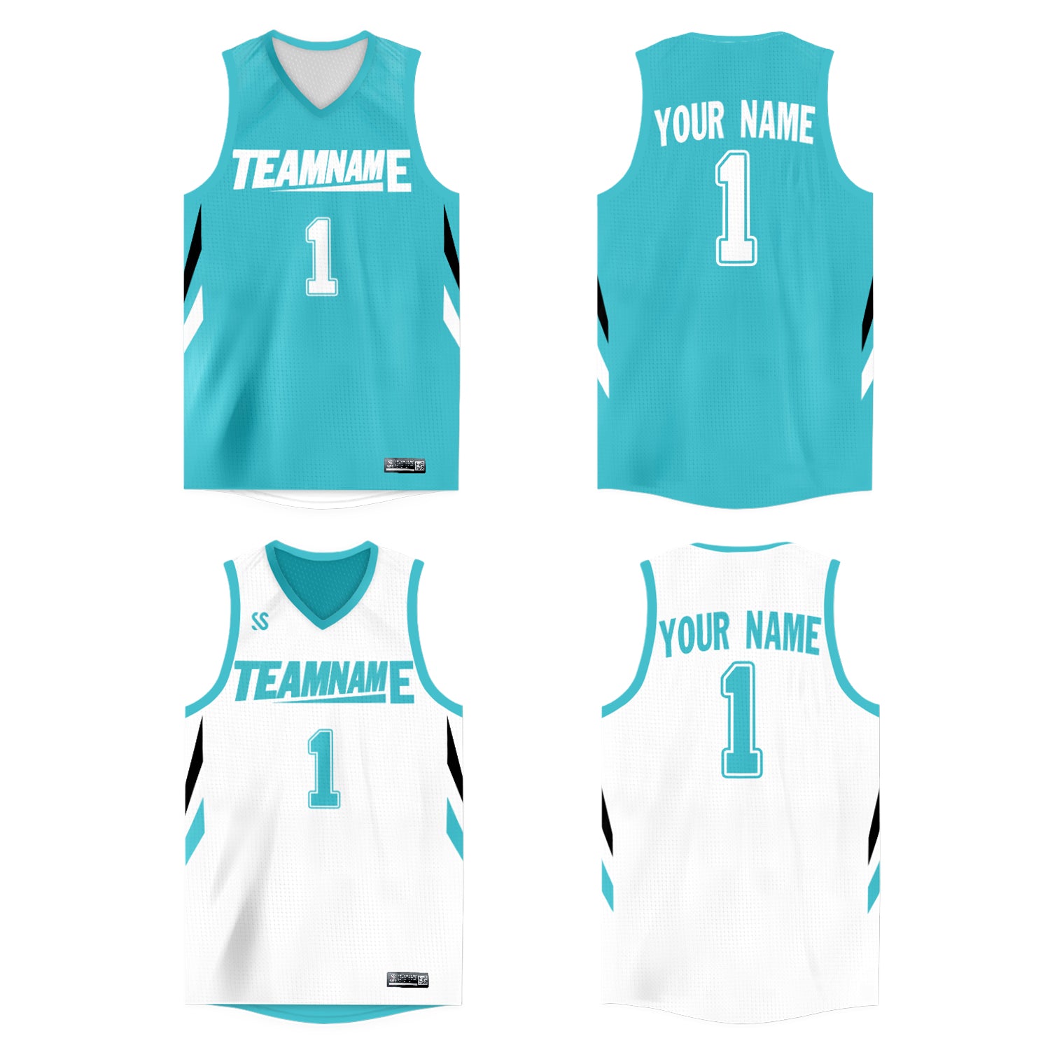 reversible basketball singlet