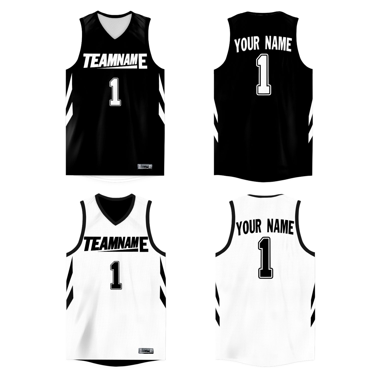 reversible basketball jerseys with numbers