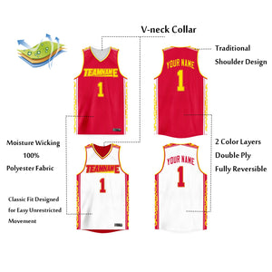 youth reversible basketball jerseys