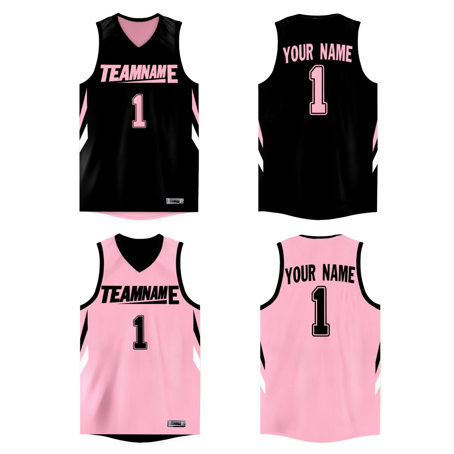 double sided basketball jersey